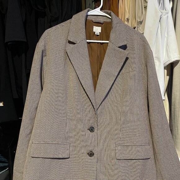 A New Day Women’s Oversized Striped Blazer - Picture 2 of 3